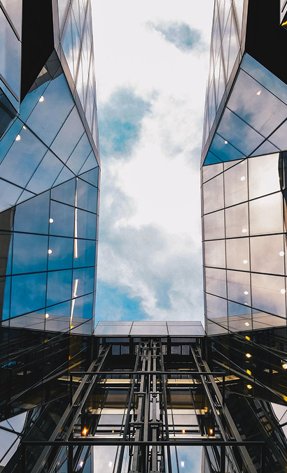 Modern glass building architecture